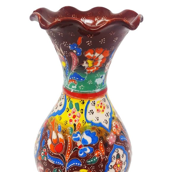 S1-6 Turkish Ceramic  Handmade Handpainted Vase - Picture 1 of 5